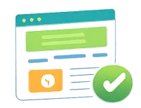 Design de site limpo e organizado